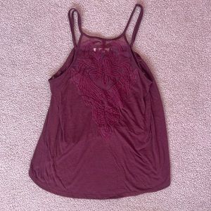 Hint of Mint Lace Floral Tank